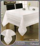 Elegancki obrus plamoodporny 140/220 Wzór 221 Biały